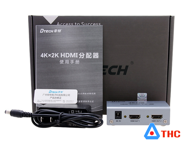 Bộ chia hdmi 1 ra 2 Dtech (DT7006)